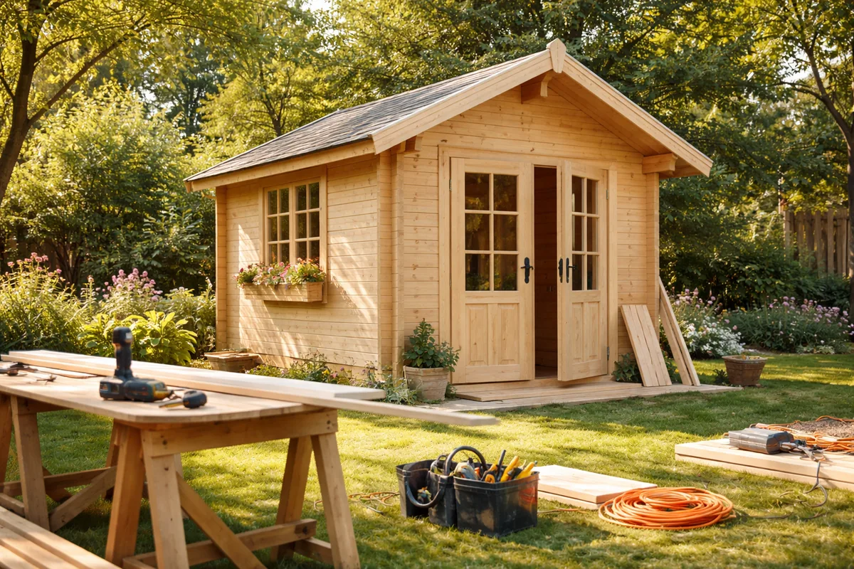 Comment construire une cabane de jardin pas à pas