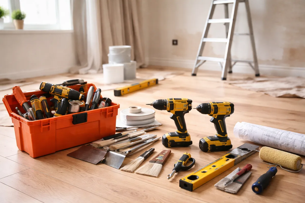 Quel outillage choisir pour des travaux de rénovation intérieure